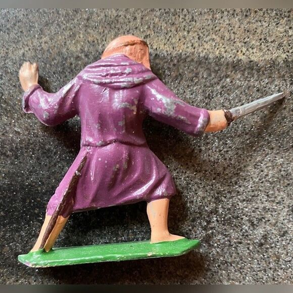 Lot 8 Robin Hood Friar Tuck Merry Men Cast Lead Figures Vintage Manoil 1940/50 - Picture 5 of 16